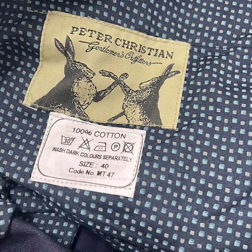 Peter christian navy shorts, size 40 brand new with tags